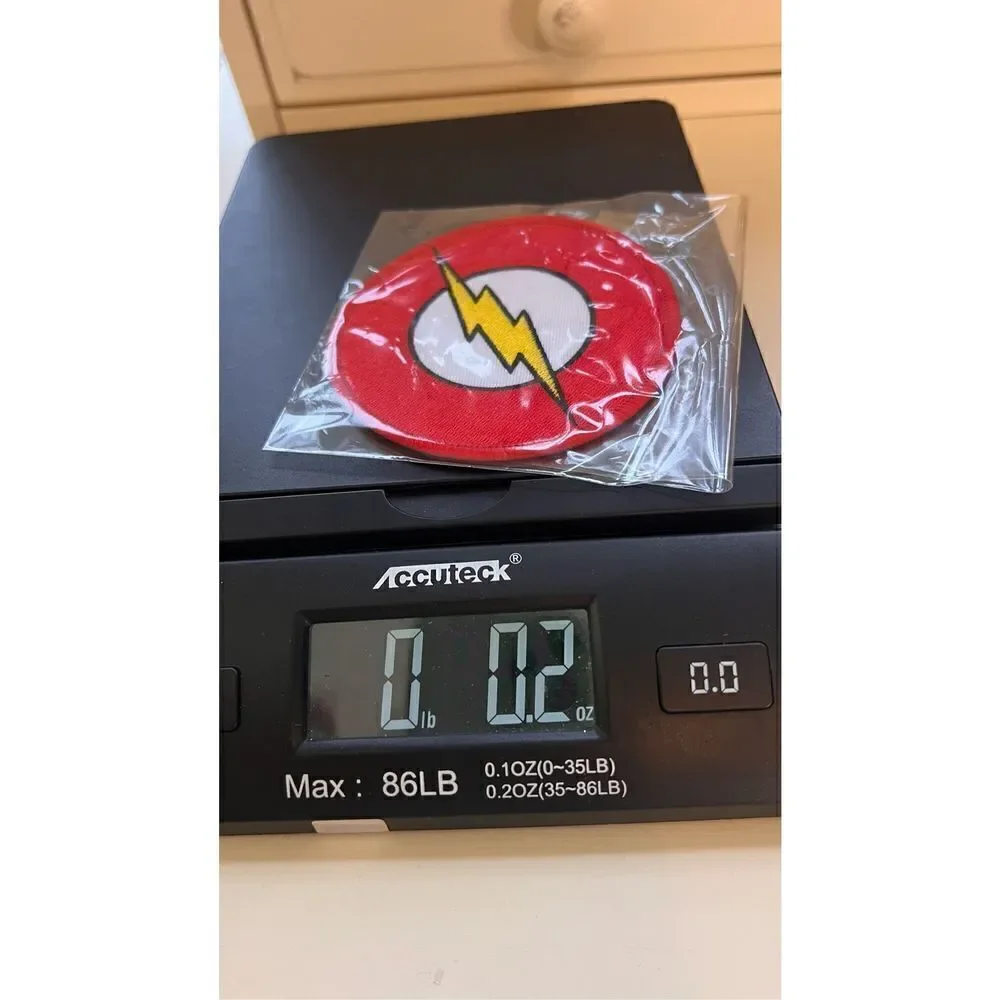 Justice League DC Comics The Flash Appliqué Sew On Patch‎ Black Red